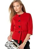 MICHAEL Michael Kors Three-Quarter-Sleeve Belted Jacket