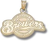 Milwaukee Brewers Full Logo 9/16 Charm/Pendant -14K/10K, Stainless Steel or Gold Plated