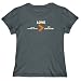 T-Shirt Womens Dark Silver " Love Welsh Springer Spaniel > My Girlfriend " Dogs