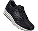 Nike Air Max 1 Men Round Toe Leather Black Running Shoe