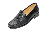 BET on Black Man Made Premium Leather Uppers Slip On Designer Shoes for Men. Style# 8118 Black by AMERICAN SHOE FACTORY