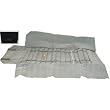 Gray & Black Velvet 14 Slot Watch Bracelet Roll Travel Display