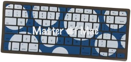 Matter of Mac Keyboard Cover-Blue/white Circle Pattern Fits 13",15",17"