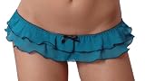 Chiffon Ruffled Skirt Open Crotch Thong-Women’s Picture