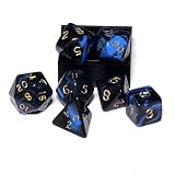 Blue Onyx 7-piece Dice Set