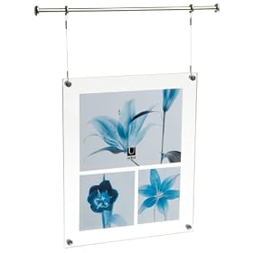 Umbra Trapeze 8-Inch-by-10-Inch or Multiple-Photo Hanging Frame, Nickel