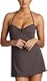 Calvin Klein Women's Bandeau Swim Dress,Mink,6