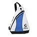 Wolfe Professional Pickleball Sling Bag - Crossbody Backpack for Women & Men - Zipper Pockets with Headphone Anti-Theft Wire Bag in Multicolour