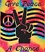 Give Peace a Chance ~ Tie Dye Tapestry ~Approx 40 X 45 Inches