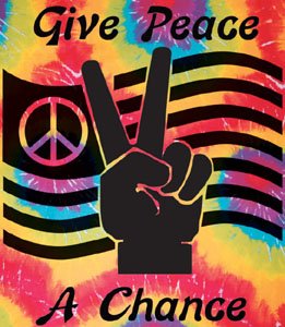 Give Peace a Chance ~ Tie Dye Tapestry ~Approx 40 X 45 Inches Give Peace a Chance ~ Tie Dye Tapestry ~Approx 40 X 45 Inches