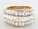 1.50 Carat Round Brilliant with Baguette Diamond Designer Ring in 18ct Solid Yellow Gold
