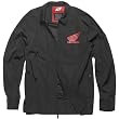 One Industries Honda Linden Men's Casual Wear Jacket w/ Free B&F Heart Sticker Bundle - Black