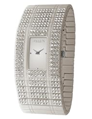 Haurex Italy Womens GX368DGG Honey White Swarovski Watch
