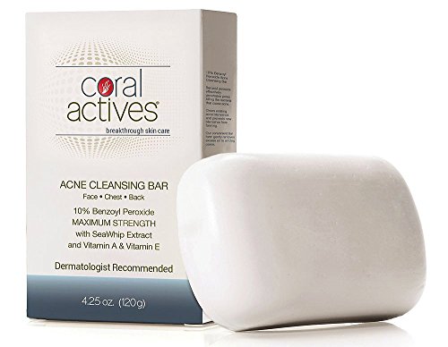 CoralActives Breakthrough Skin Care Maximum Strength Acne Cleansing Bar, 4.25 Ounce (Pack of 2)