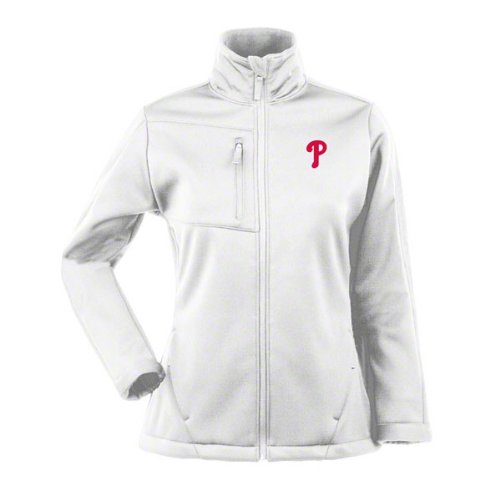 Philadelphia Phillies Women's White Traverse Bonded Soft Shell Jacket