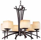 Maxim Lighting 10985WSRC - Asiana 6 Light Chandelier - 10985WSRC