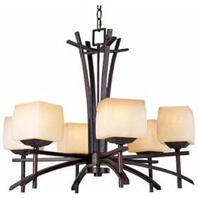 Maxim Lighting 10985WSRC - Asiana 6 Light Chandelier - 10985WSRC by Maxim Lighting