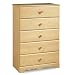 South Shore Furniture, Lily Rose Collection, 5 Drawer Chest, Romantic Pine