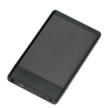 Black 2.5" USB 2.0 External Caddy/Enclosure For 2.5" Laptop SATA Hard Drive. USB Bus Powered - Pouch Included