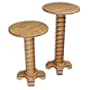 Plant Stand-Rope Twist,large- oak