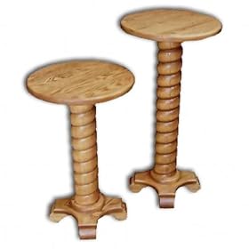Plant Stand-Rope Twist,large- oak by Amish