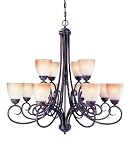 Savoy House GZ-1-2840-12-72 Rustic Bronze Somerset Tuscan 12 Light Up Lighting Chandelier from the S