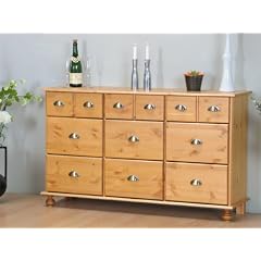 Apothekerkommode Kommode Sideboard Schrank Kiefer Neu