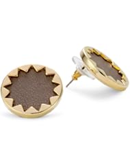 House of Harlow 1960 Gold-Plated Sunburst Button Earrings