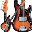 Fender American Vintage '62 Precision Bass Guitar with Hardshell Case (Olympic White)