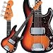 American Vintage &Ocirc;62 Precision Bass Guitar with Hardshell Case (Olympic White)