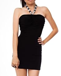 Material: Polyester /Spandex 
Shoulder: Halter  
Embellishments: Beaded  
Size Category: Adult 
