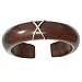 Wood & Sterling Silver Bangle