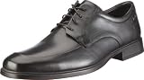 Clarks Global Flex 203476677, Herren Klassische Halbschuhe, Schwarz  (Black Leather), EU 39.5  (UK 6)