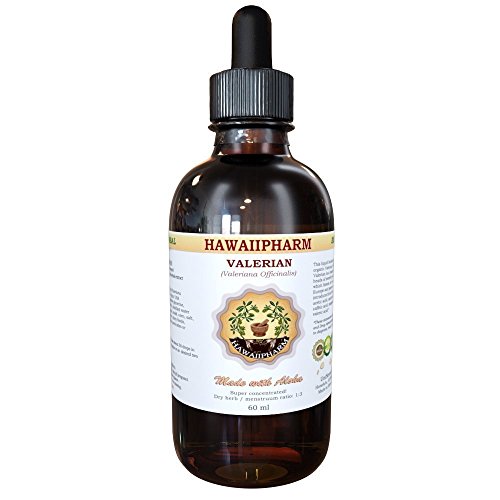 Valerian Liquid Extract, Organic Valerian (Valeriana Officinalis) Dried Root Tincture 4 oz by HawaiiPharm