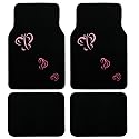 A Set of 4 Universal Fit Pink Red Butterfly Carpet Floor Mats for Cars / Truck