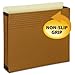 Easy Grip File Pocket, Letter, 3 1/2" Exp, Redrope, 25/PK