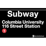 Columbia Metal Subway Sign