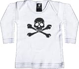 Rebel Ink Baby Infants' Skull And Crossed Bones Long Sleeve Tee T-Shirt