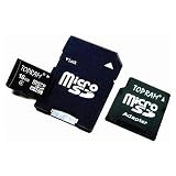 TOPRAM 16GB microSD microSDHC Memory Card with 2 Adapter - TRmicroSD16G2A