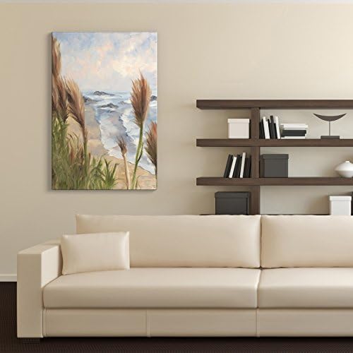 Tjie Art Hand Painted Mordern Oil Paintings View From the Dune Dimensions:28 X 42in Canvas Art Prints Modern Landscape Piece ,High-quality Prints on Canvas ,Stretched on Frame