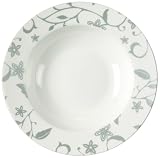 Vinea Fine Bone China Rimmed Gun Metal 23cm Soup Plate