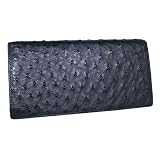 オーストリッチ 高級ダチョウ革 長財布 OJN0284BK/引越し/新生活/プレゼント/母の日/新年会/卒業祝い