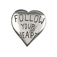Follow Your Heart Pocket Compass by Jim Clift