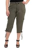 Torrid Plus Size Olive Nicole Cropped Cargo Pant