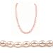 AugustinaJewelry Single Strand 22 Inch 8-9mm pink Oval Shape Freshwater Cultured Pearl Necklace