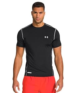 Under Armour Men's HeatGear® Sonic Fitted Short Sleeve Small Black