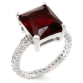 WOMEN'S RINGS STERLING SILVER and VERMEIL W COLORED CZ