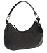 Prada Women's Canvas Shoulder Bag with Leather Trim, Moro/Black