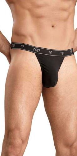 Male Power Bamboo Micro Thong Black - Medium