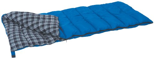 Stansport Prospector Rectangular Sleeping Bag (Blue Plaid, 35-Degree)